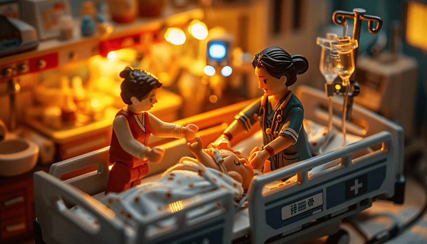 Eco - Expérience de la maternité au CHU de Rouen : l'urgence, la qualité des services et l'analogie avec la maternité Playmobil