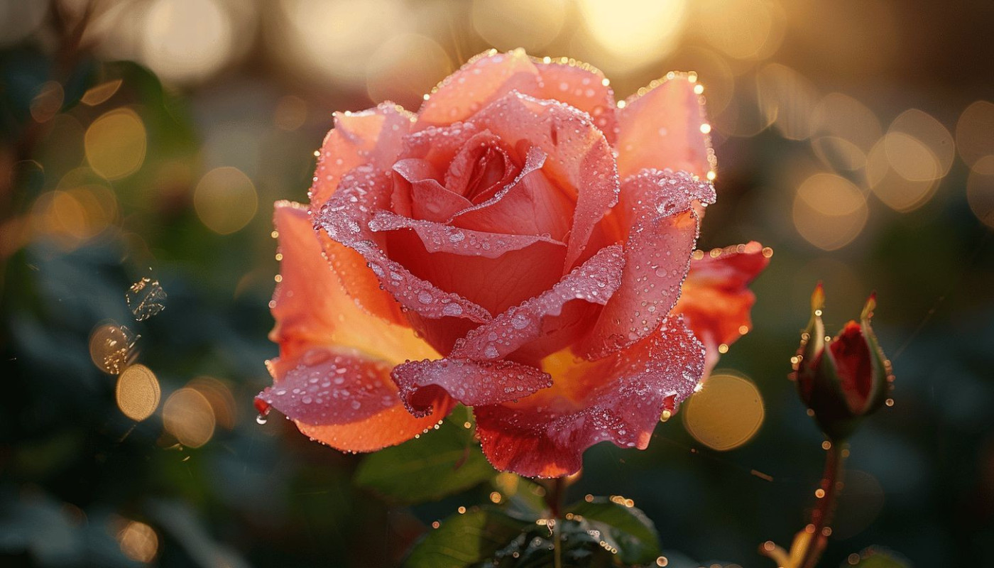 La beauté discrète de la rose minuscule